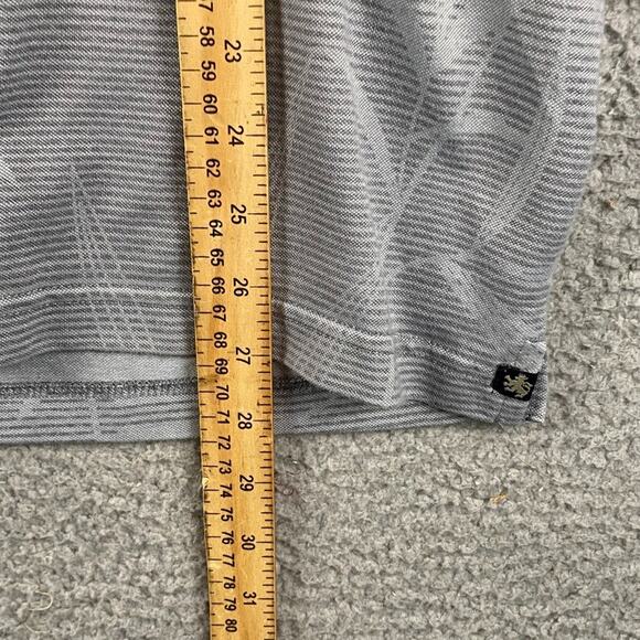 Nat Nast Polo Golf Causal Shirt Mens Large Gray Floral Print Classic Performance - Picture 7 of 11